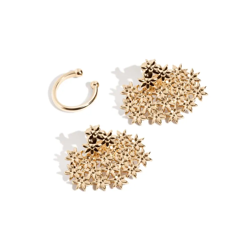 Flower Earring Stacking Set